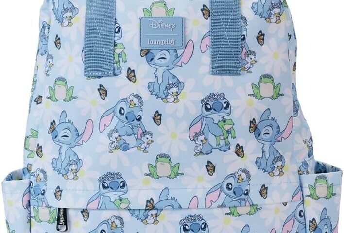 Loungefly Disney by sac à dos Mini Lilo and Stitch Springtime AOP
