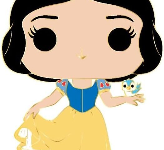 Loungefly Funko DISNEY SNOW WHITE LARGE ENAMEL PIN-JO - Snow White - Blanche-Neige Pin en Émail - Broche Fantaisie Mignonne à Collectionner - pour les Sacs à Dos et Sacs - Idée de Cadeau
