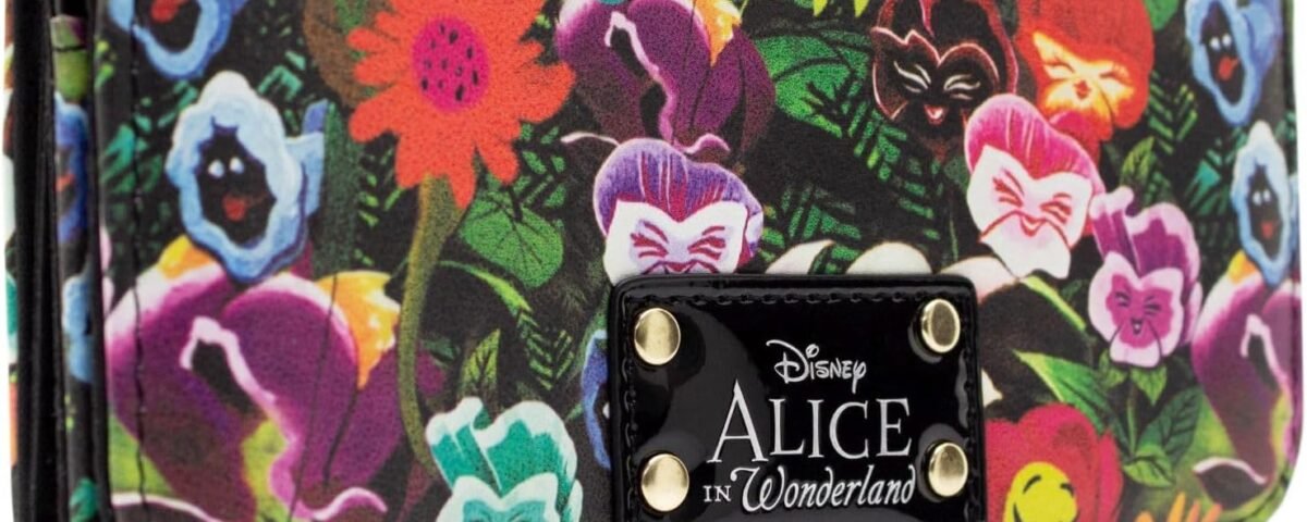 Disney Alice In Wonderland Floral vert Portefeuille