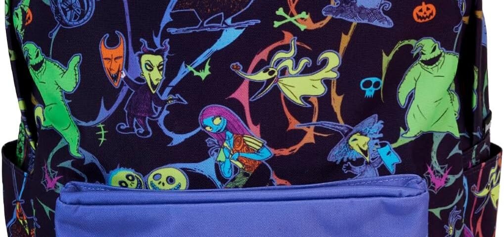 Loungefly Disney NBC Neon Sac à dos en nylon phosphorescent