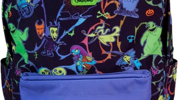Loungefly Disney NBC Neon Sac à dos en nylon phosphorescent