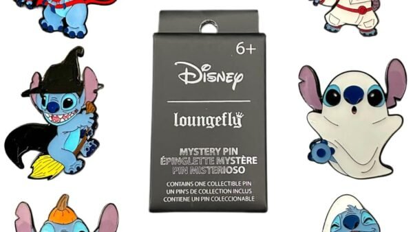 Loungefly Funko - Stitch - Disney: Stich Halloween - Blind Box Enamel Pin - Lilo And Stitch - Boîte Mystère Pin en Émail - Broche Fantaisie Mignonne à Collectionner - pour les Sacs à Dos et Sacs