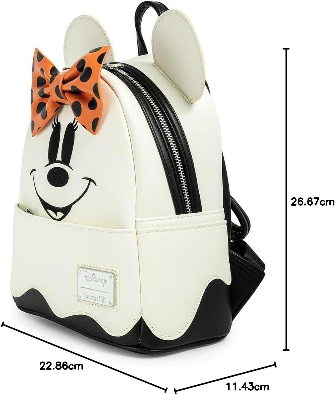 Loungefly Disney Ghost Minnie Mini sac à dos phosphorescent