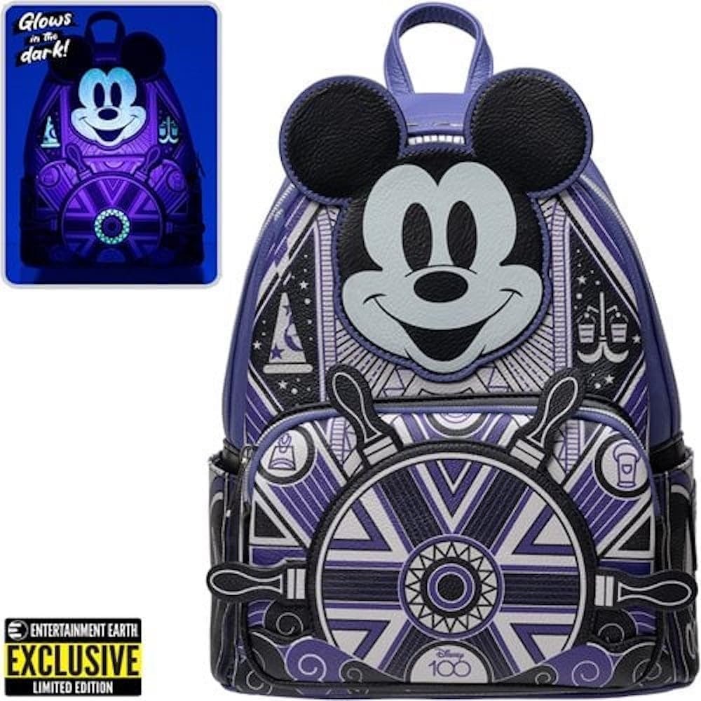Mini sac à dos Disney 100 Mickey Mouse Art déco