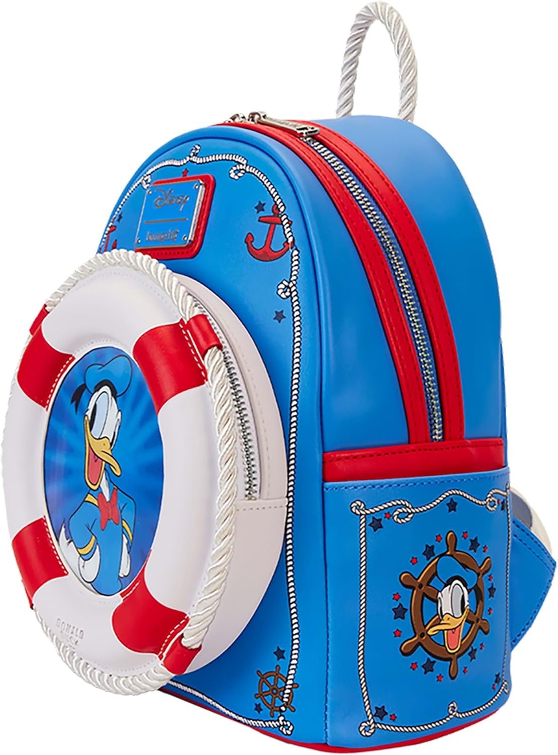 Loungefly Disney Donald Duck Mini sac à dos lenticulaire 90ème anniversaire
