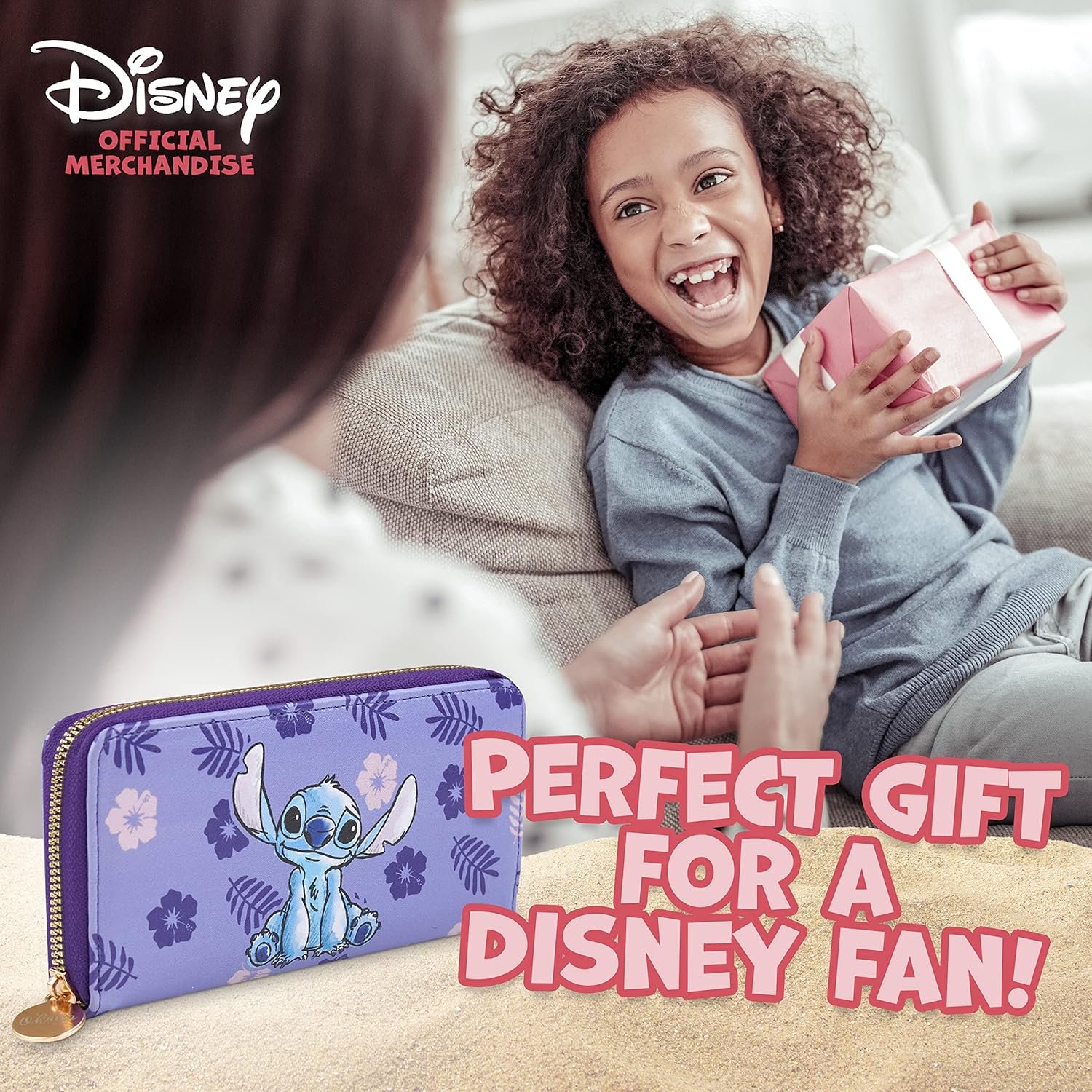 Disney Stitch Porte Monnaie Violet