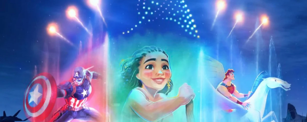 Cascade of Lights Disneyland Paris