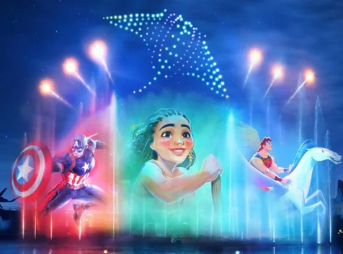 Cascade of Lights Disneyland Paris