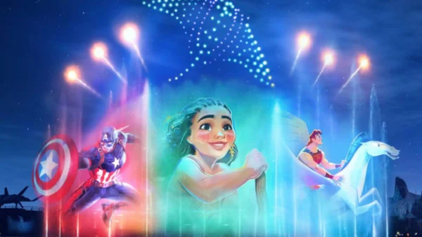 Cascade of Lights Disneyland Paris