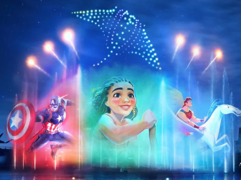 Cascade of Lights Disneyland Paris