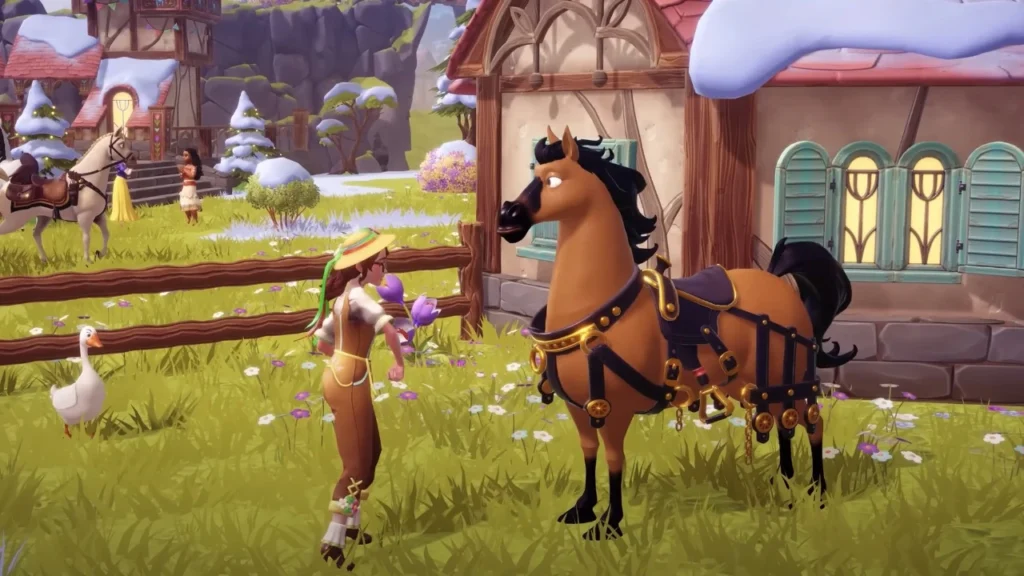 disney dreamlight valley extension wishblossom ranch chevaux