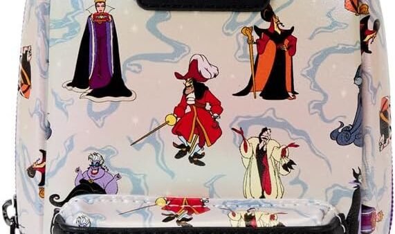 Loungefly Disney Villains Iridescent Mini Backpack Pencil Case