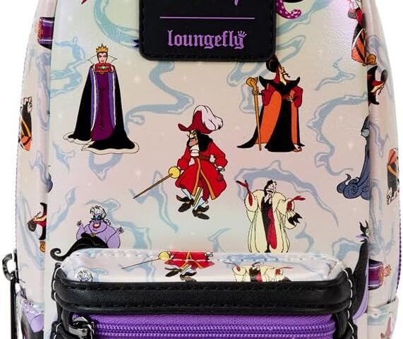 Loungefly Disney Villains Iridescent Mini Backpack Pencil Case