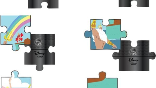 Loungefly PIN Disney - Little Mermaid Tritons - Blind Enamel Pin Purchase - Disney Princesses Pin en Émail - Broche Fantaisie Mignonne à Collectionner - pour Les Sacs à Dos et Sacs - Idée de Cadeau