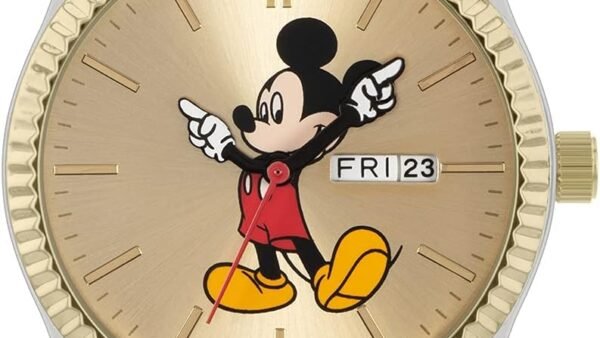 Disney Unisexes-Adultes Analogique Quartz Montre avec Bracelet en Acier Inoxydable MK8185