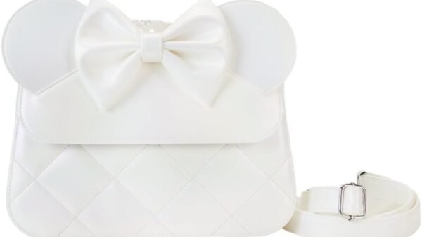 Loungefly: Disney Mickey & Friends Sac à bandoulière pour mariage irredescent, blanc
