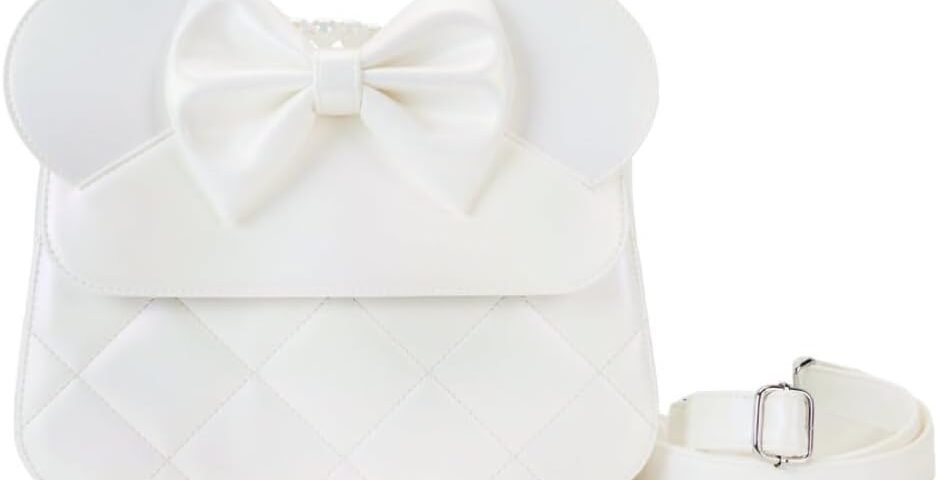 Loungefly: Disney Mickey & Friends Sac à bandoulière pour mariage irredescent, blanc