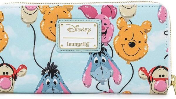 Loungefly Winnie The Pooh, Accessoire de Voyage-Portefeuille Deux Rabats Femme, Multicolore, One Size