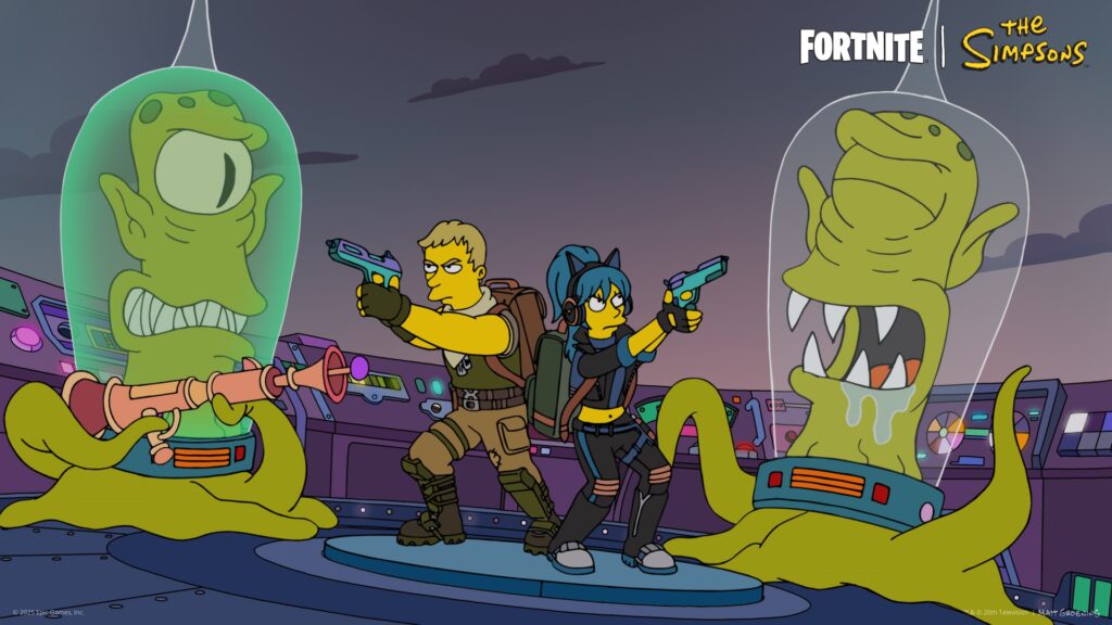 fortnite the simpsons teaser alien