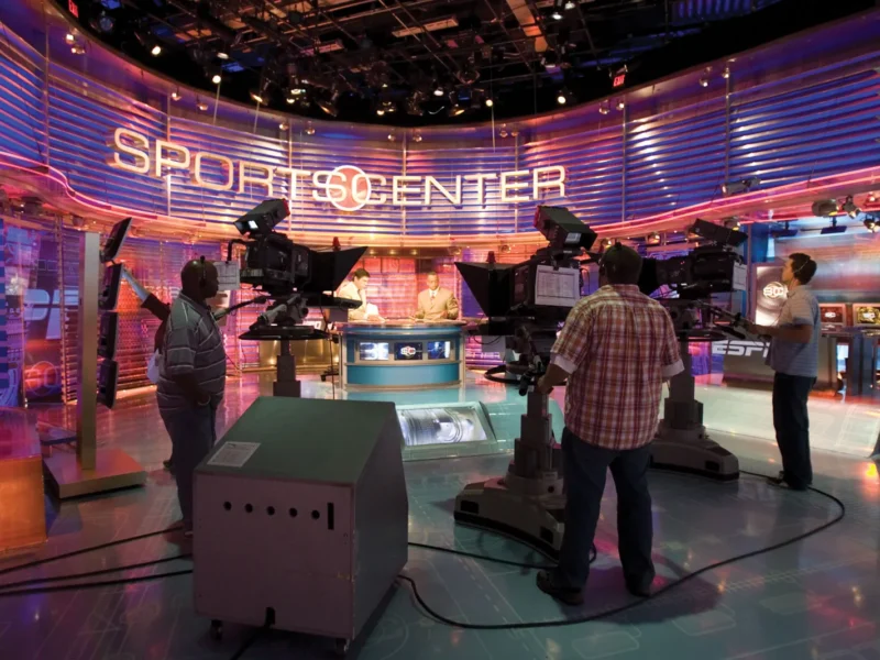 television studio ESPN SportsCenter Connecticut Bristol
