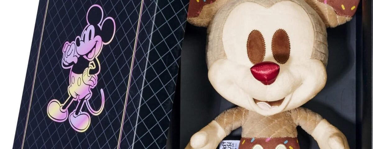Simba 6315870311 Disney Mickey Mouse Crème Glacée Édition Juin Exclusivité Amazon Figurine en Peluche 35 cm Coffret Cadeau Édition Limitée Collector