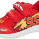 Disney Cars Baskets pour garçon Lightning McQueen Chaussures de sport faciles à fixer