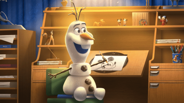 Olaf animatronic Olaf Draws The Magic of Disney Animation Disneys Hollywood Studios 2026 courtesy of Disney