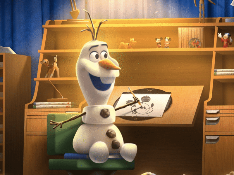 Olaf animatronic Olaf Draws The Magic of Disney Animation Disneys Hollywood Studios 2026 courtesy of Disney