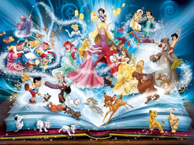 Ravensburger - Puzzle Adulte - Puzzle 1500 pièces - Le Livre Magique des Contes Disney - Adultes et Enfants à partir de 14 Ans - Puzzle de qualité supérieure 80x60cm - Disney - 12000710