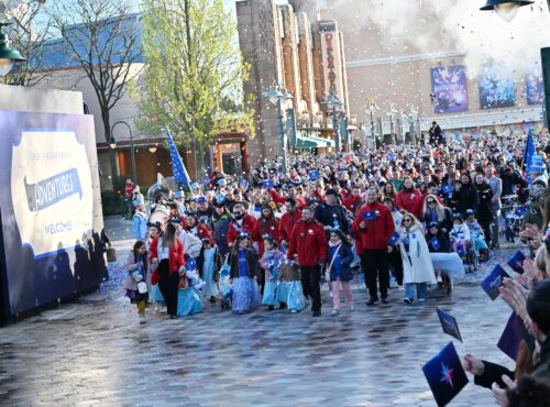 DisneylandParis DisneyAdventureWorld Opening Ceremony Make A Wish Kids Guests Entering 1