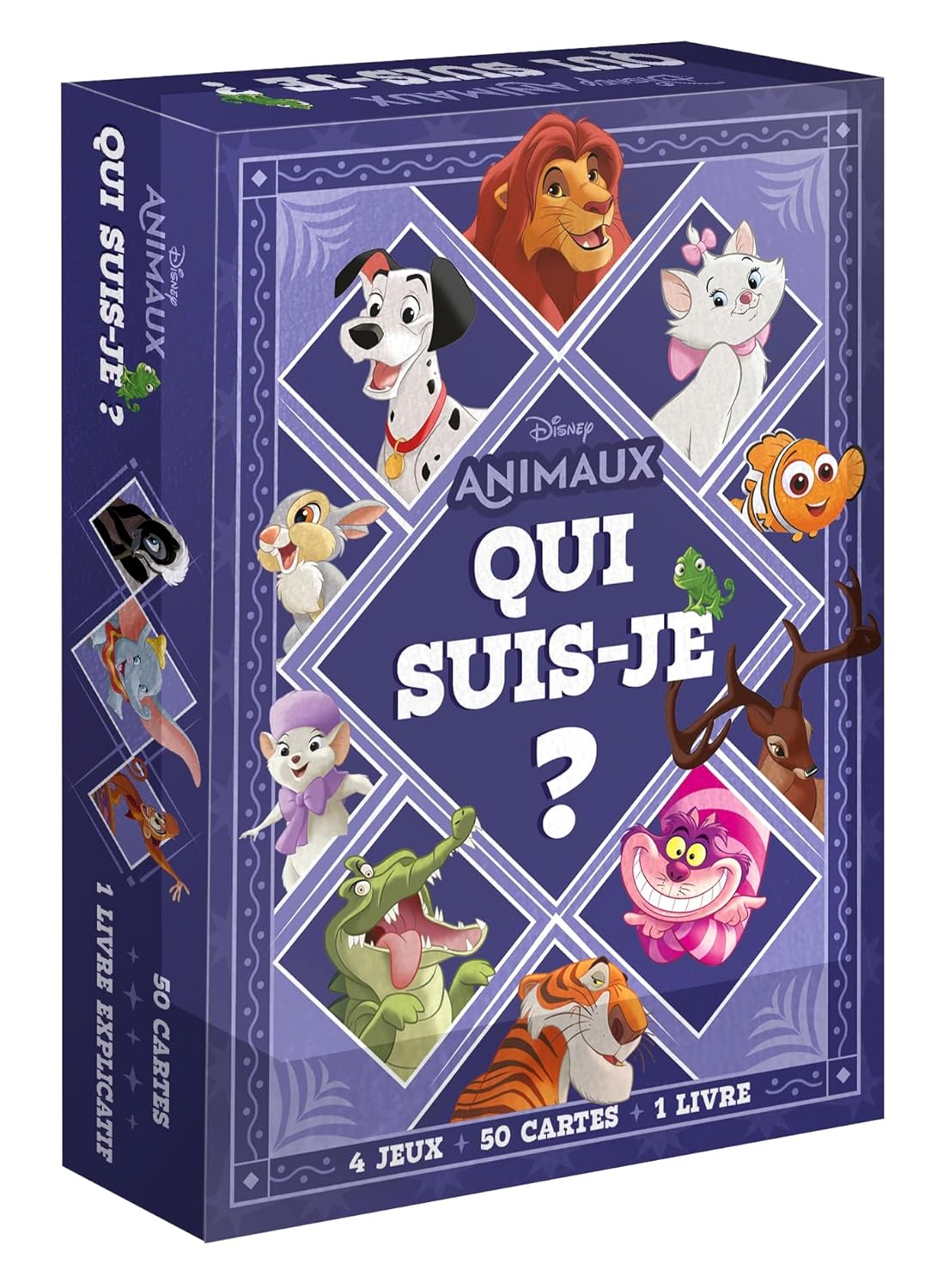 DISNEY ANIMAUX - "Qui suis-je ?" - Boîte de jeu de cartes