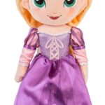Disney Store Officiel Poupée de Chiffon Raiponce, 32cm, Poupée en Peluche avec Détails Brodés, Princesse en Tenue Classique avec Corsage Scintillant, Convient dès la Naissance