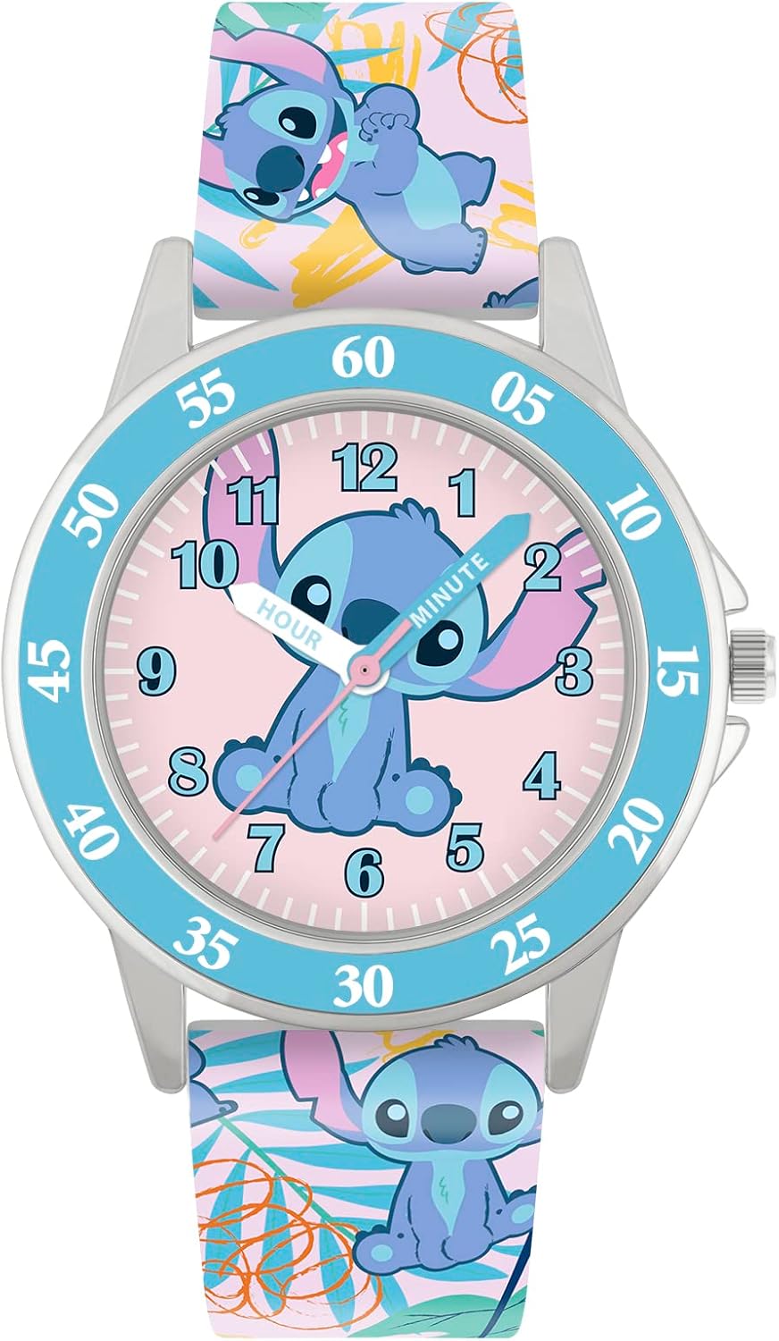 Disney Filles Analogique Quartz Montre avec Bracelet en Silicone LAS9011