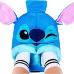 Disney Stitch Bouillotte Chauffe-Pieds 1,8 L avec Housse Bouillotte en Polaire - Cadeau Adulte (Bleu Stitch)