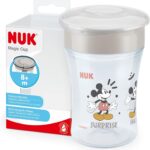 NUK Tasse d’Apprentissage Magic Cup | Bordure 360° antifuites | 8+ mois | sans BPA | 230 ml | Disney Mickey Mouse