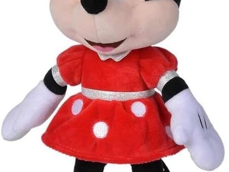 Disney - Minnie, 35 cm, Noir, Rouge, Jaune, Peluche, à partir de 0 Mois