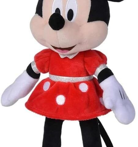 Disney - Minnie, 35 cm, Noir, Rouge, Jaune, Peluche, à partir de 0 Mois