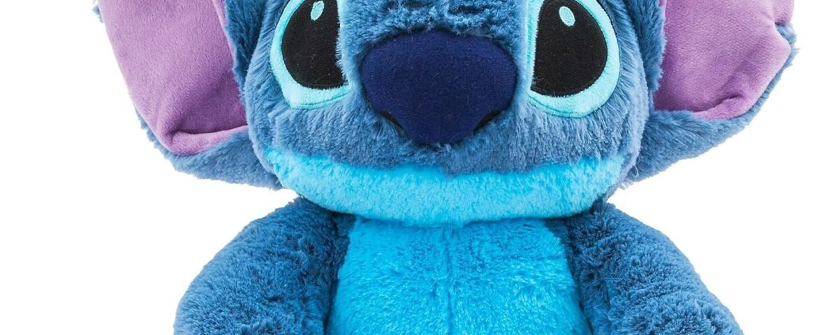 Disney Store Peluche pour Enfants Stitch de Taille Moyenne, 38 cm, Personnage câlin à la Texture Duveteuse et aux détails brodés, Oreilles Tombantes Flexibles - Convient dès la Naissance