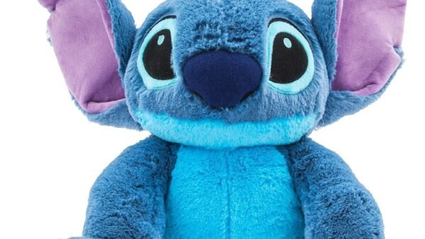 Disney Store Peluche pour Enfants Stitch de Taille Moyenne, 38 cm, Personnage câlin à la Texture Duveteuse et aux détails brodés, Oreilles Tombantes Flexibles - Convient dès la Naissance