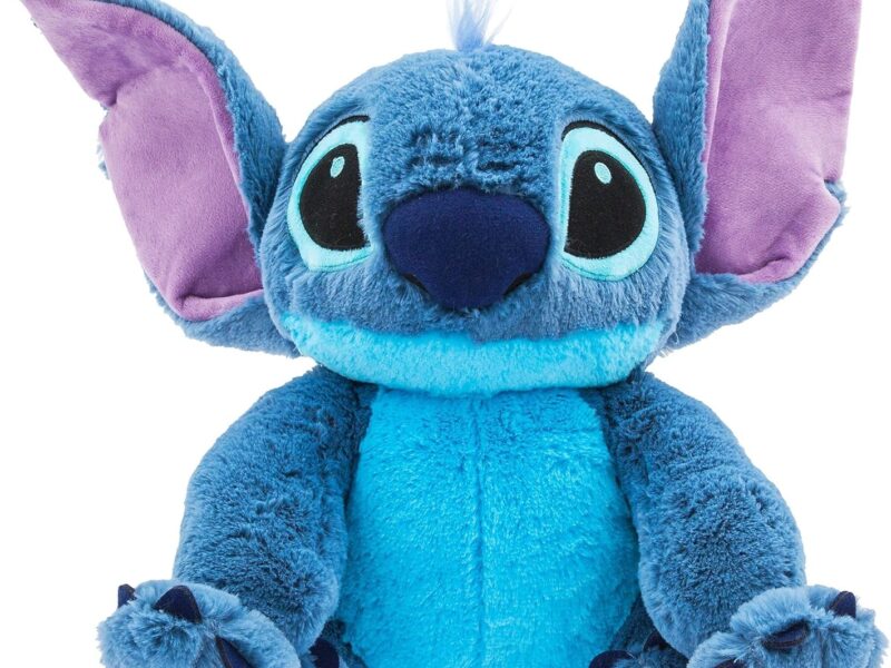 Disney Store Peluche pour Enfants Stitch de Taille Moyenne, 38 cm, Personnage câlin à la Texture Duveteuse et aux détails brodés, Oreilles Tombantes Flexibles - Convient dès la Naissance