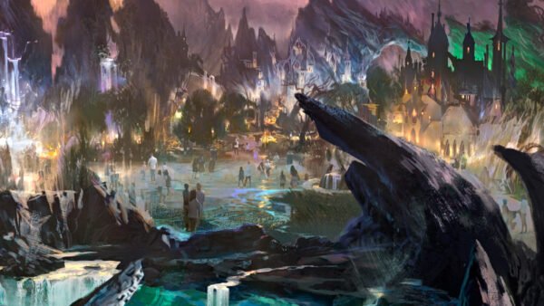 wdw Magic Kingdom Villains Land concept art center