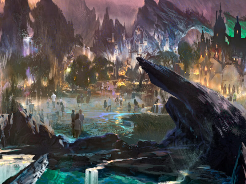 wdw Magic Kingdom Villains Land concept art center