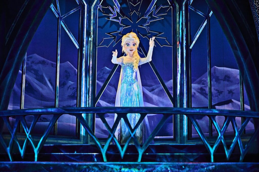 Elsa Audio Animatronics figure at Hong Kong Disneyland Resorts World of Frozen