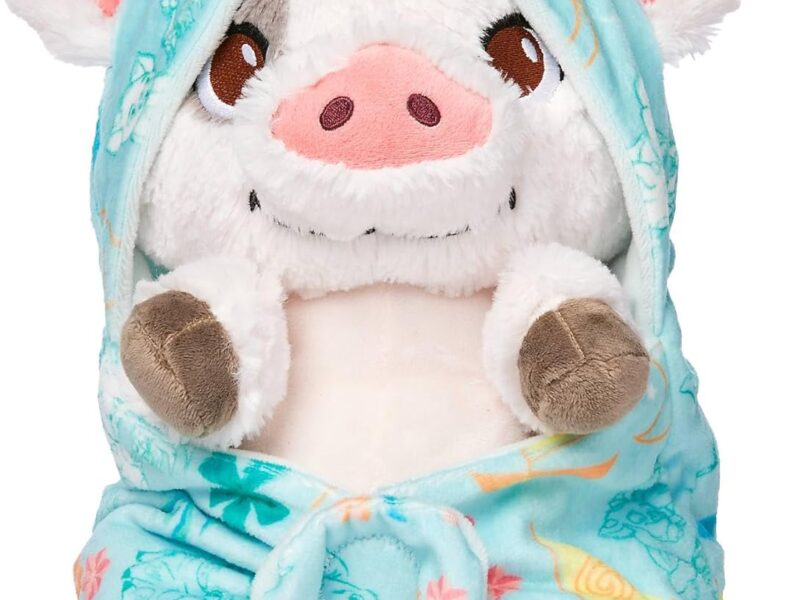 Disney Store Official Peluche Baby Pua, Vaiana, 27 cm/11", Peluche Cochon avec Couverture détachable, Convient dès la Naissance, Adapté à Tous Les âges
