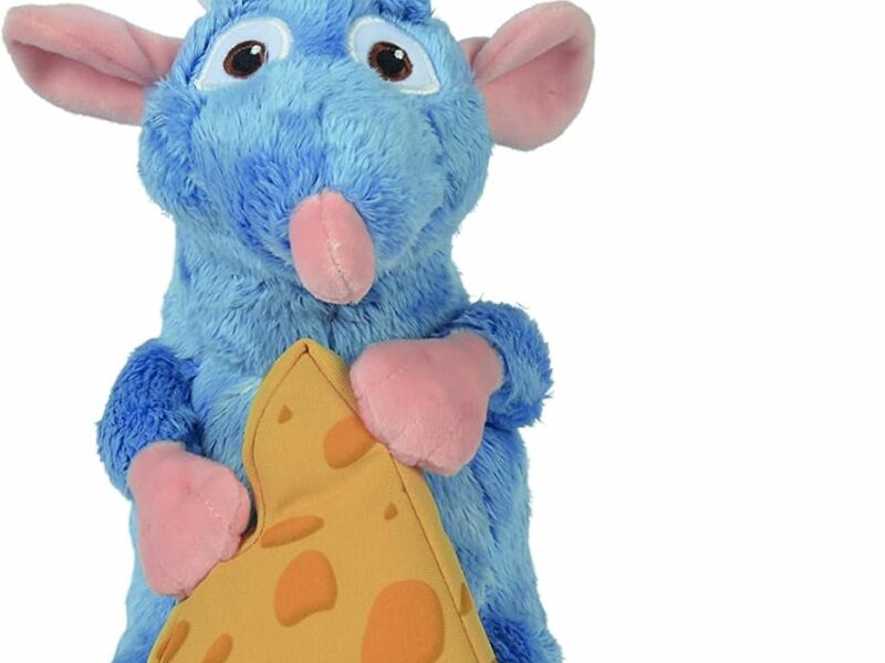 Simba 6315874987 - Disney Peluche Remy avec Toque et Fromage ± 25 cm