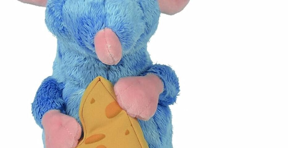 Simba 6315874987 - Disney Peluche Remy avec Toque et Fromage ± 25 cm