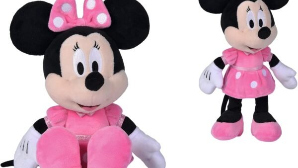 Disney - Minnie, 20 cm, Robe Rose, Peluche, à partir de 0 Mois