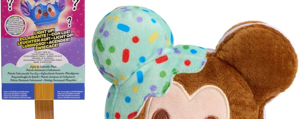 Just Play Peluches parfumées Disney Munchlings à Collectionner avec Effets Lumineux, Animaux en Peluche de 11,4 cm de Haut, Jouets pour Enfants de 0 an et Plus