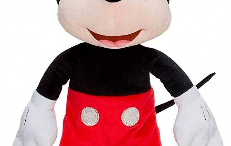 Disney - Mickey, 35 cm, Noir, Rouge, Jaune, Peluche, à partir de 0 Mois