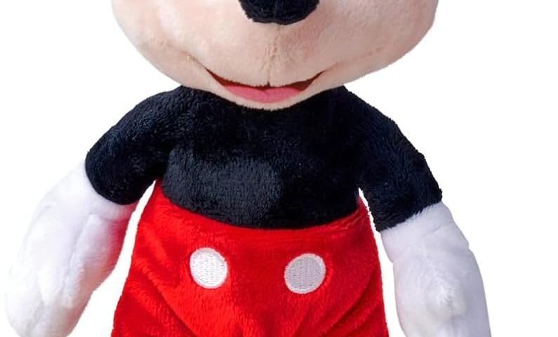 Disney Mickey Mouse, peluche 25cm, doudou, dès les premiers mois de la vie